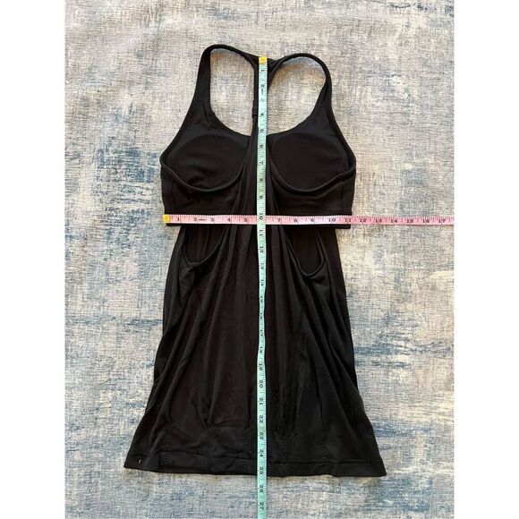 Lululemon Practice Freely Black Racerback Tank Top Size 4 - Picture 3 of 6